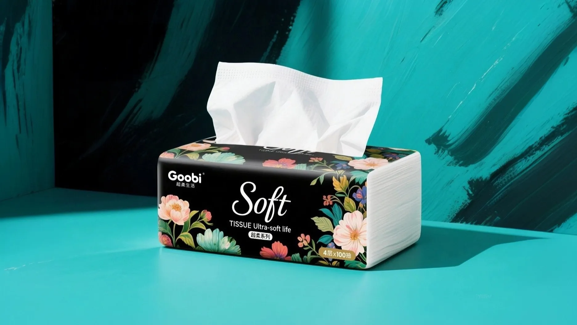 Goobi Soft纸巾包装设计案例